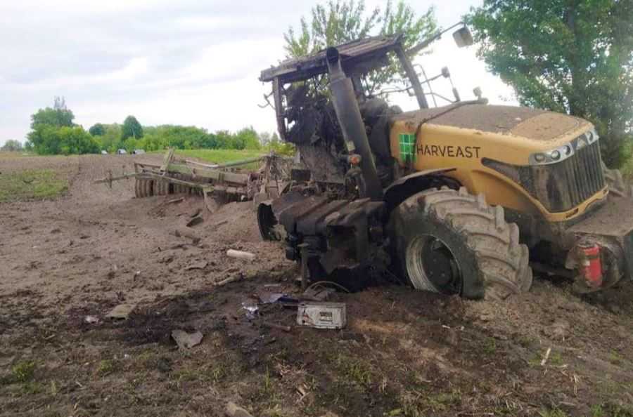 Traktor og mine